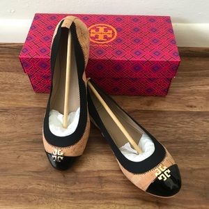 BNWB Tory Burch Jolie Cork Ballet cork/patent
